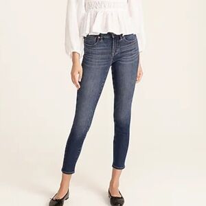 J crew 8” toothpick jeans vista wash